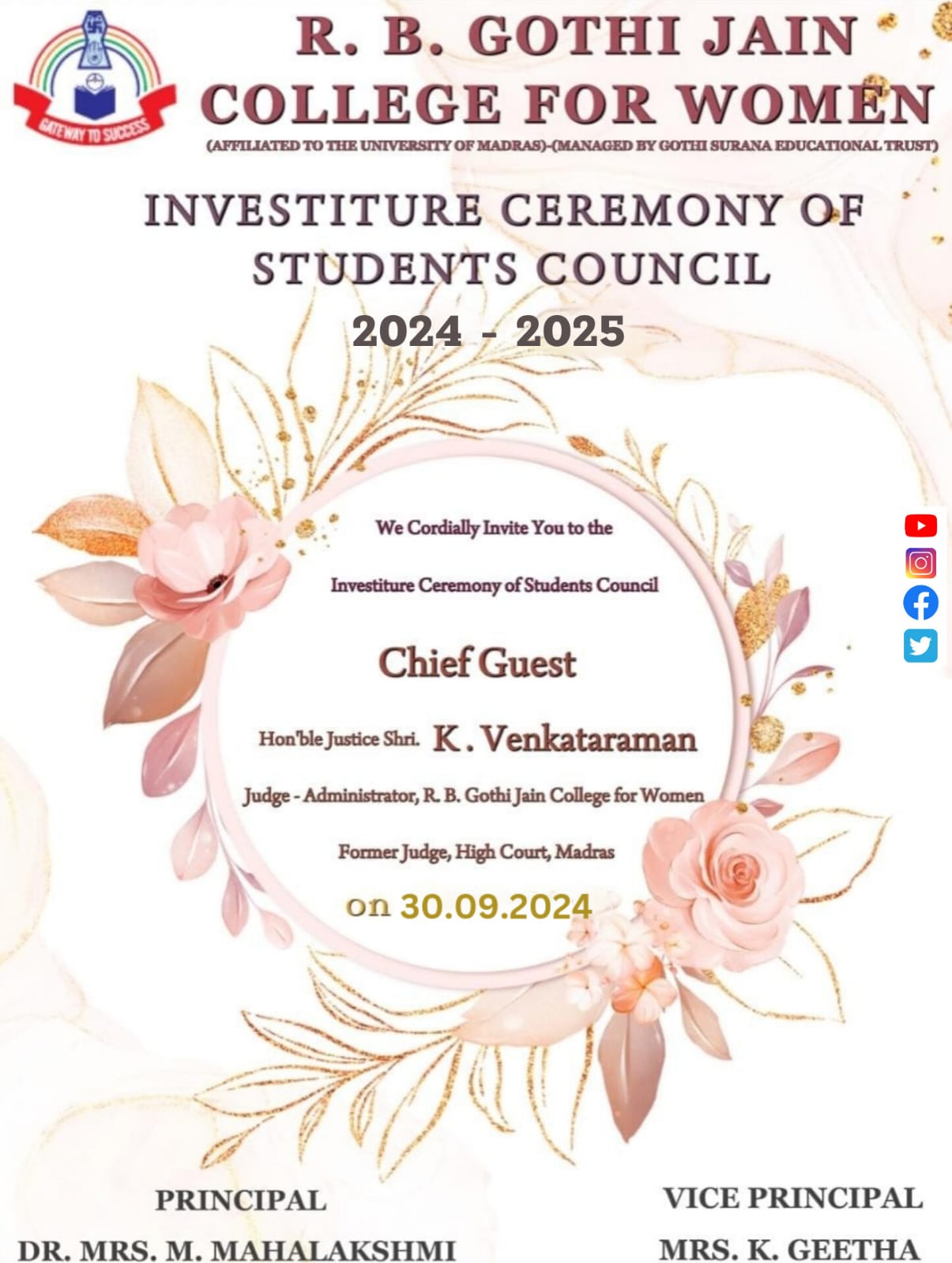 INVESTITURE CEREMONY OF STUDENT COUNCIL - 2024